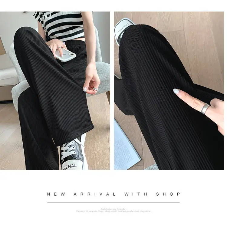 Ice Silk Wide Leg Pants Women Spring Summer — feature 18