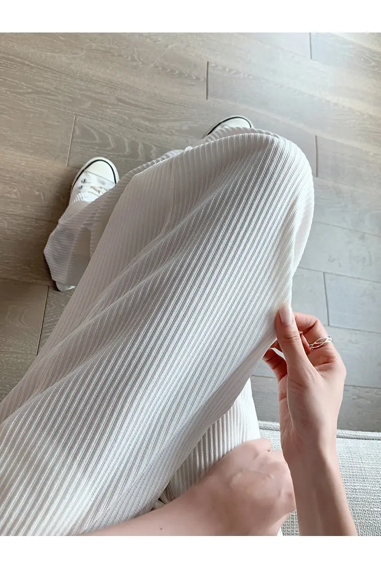 Ice Silk Wide Leg Pants Women Spring Summer — feature 24