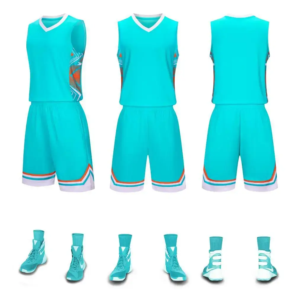 Men's Quick-Drying Sports Vest & Shorts Set Turquoise - Image 70