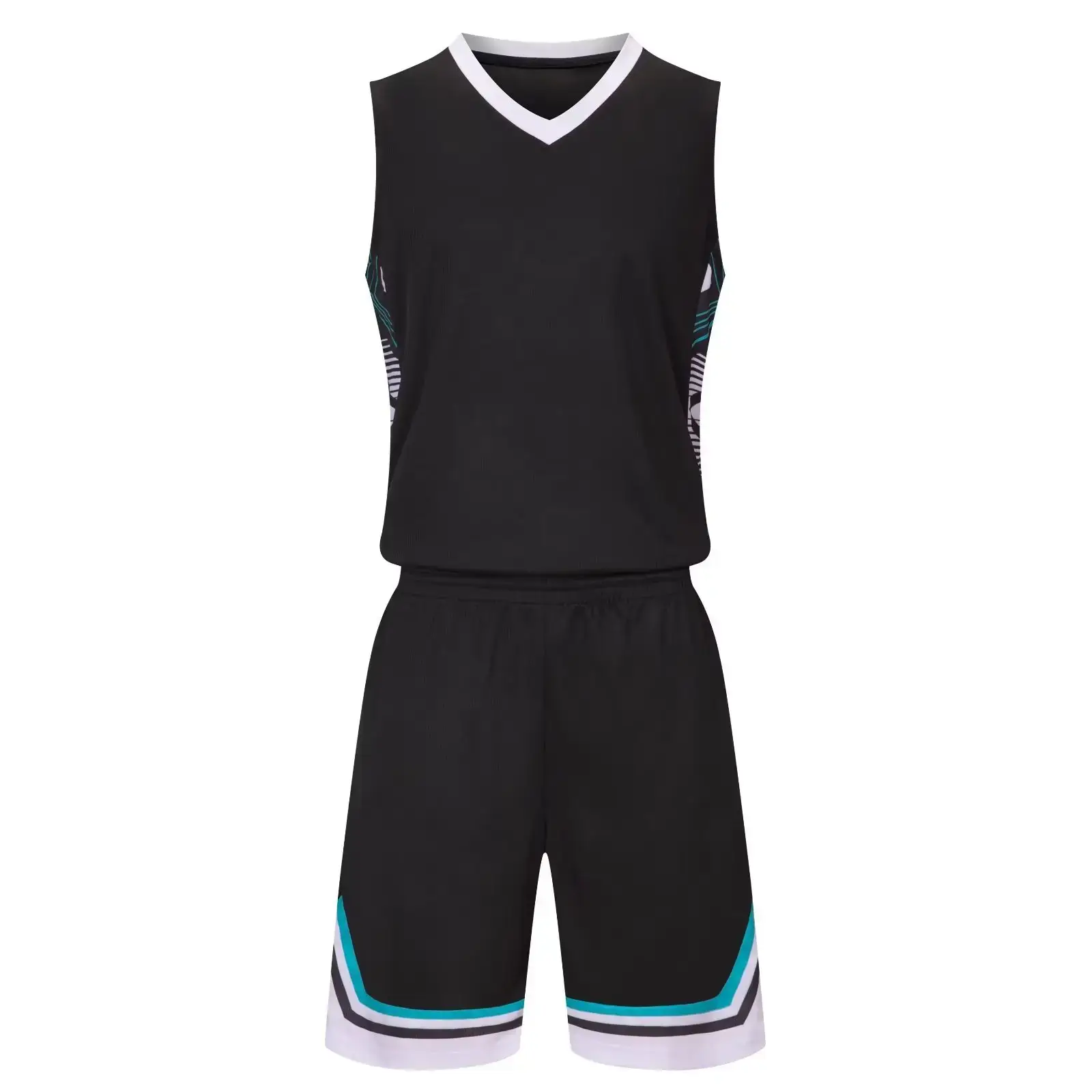Men's Quick-Drying Sports Vest & Shorts Set Turquoise — feature 12