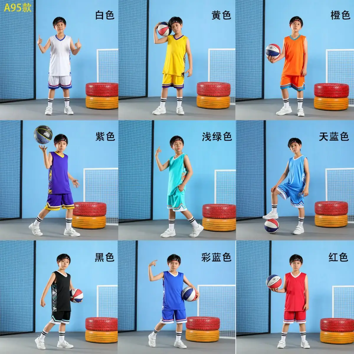 Men's Quick-Drying Sports Vest & Shorts Set Turquoise — feature 28