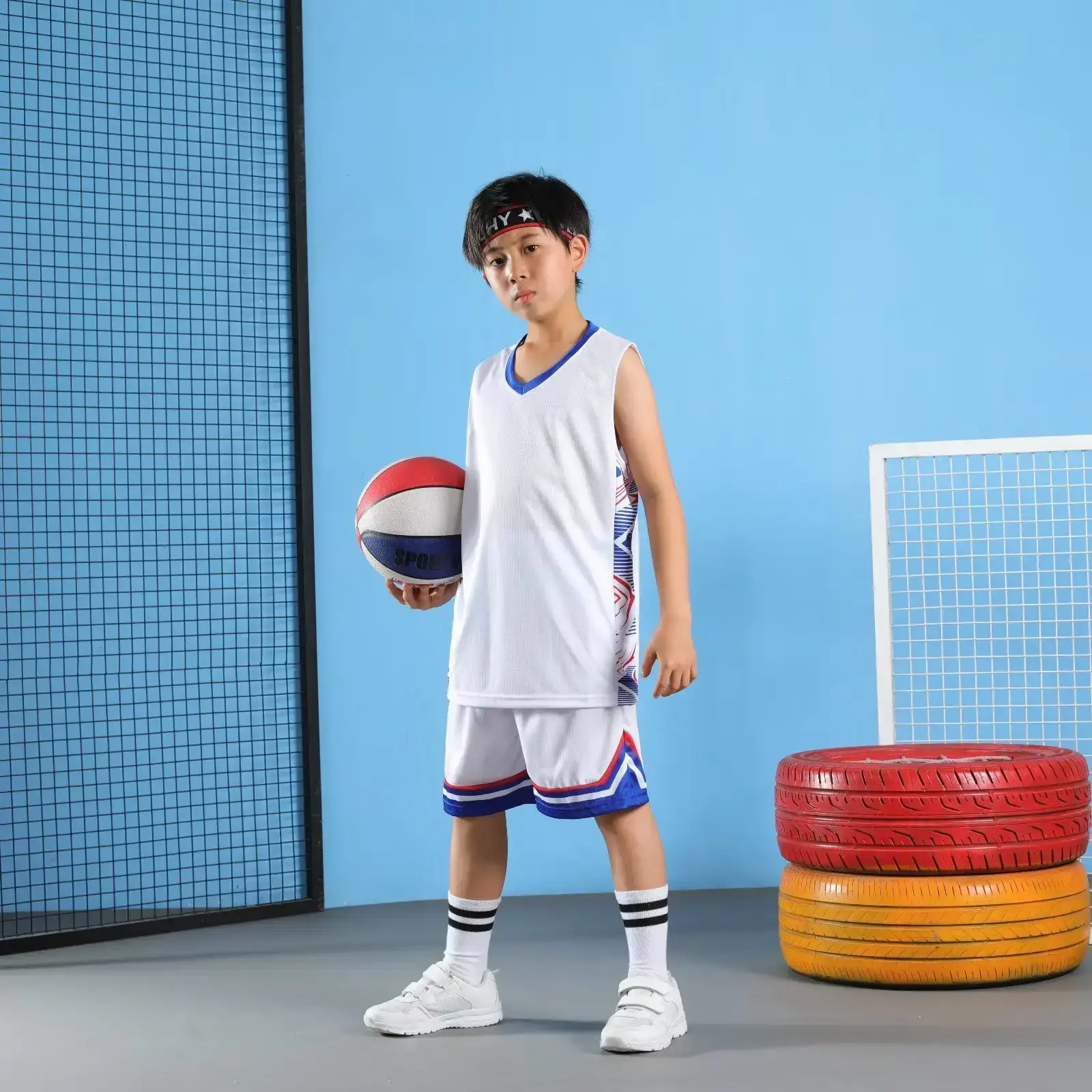 Men's Quick-Drying Sports Vest & Shorts Set Turquoise — feature 29