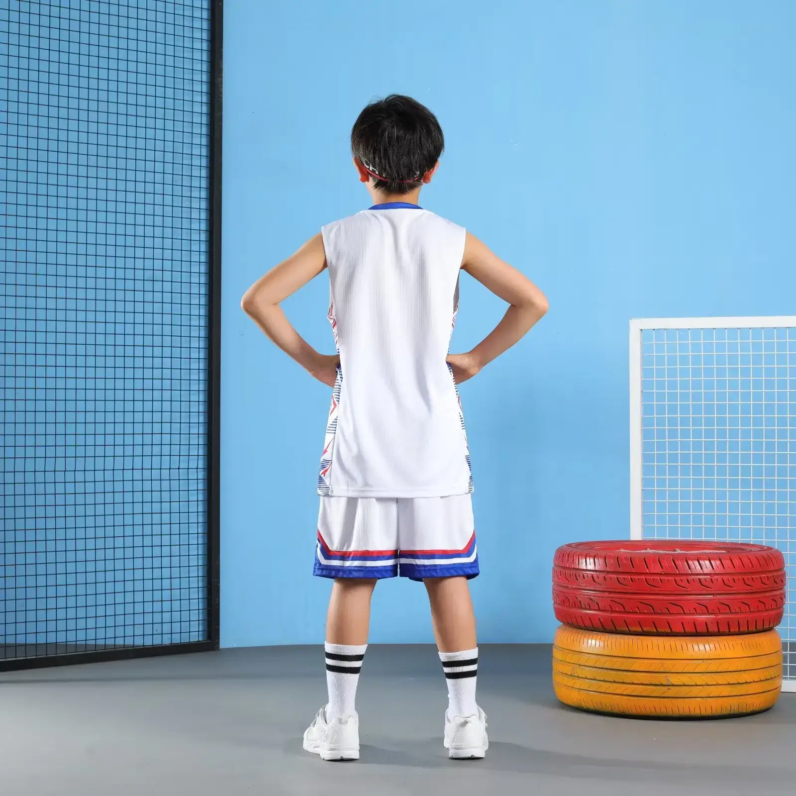 Men's Quick-Drying Sports Vest & Shorts Set Turquoise — feature 30