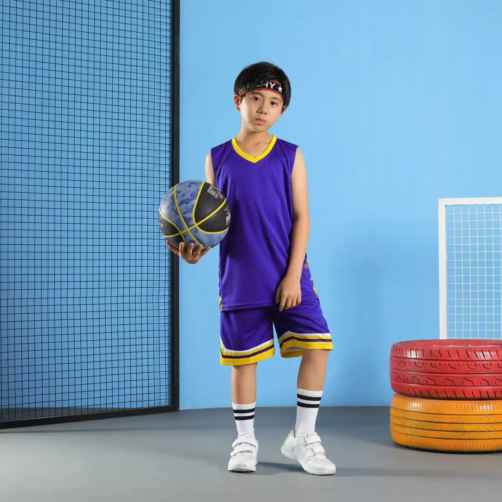 Men's Quick-Drying Sports Vest & Shorts Set Turquoise — feature 38