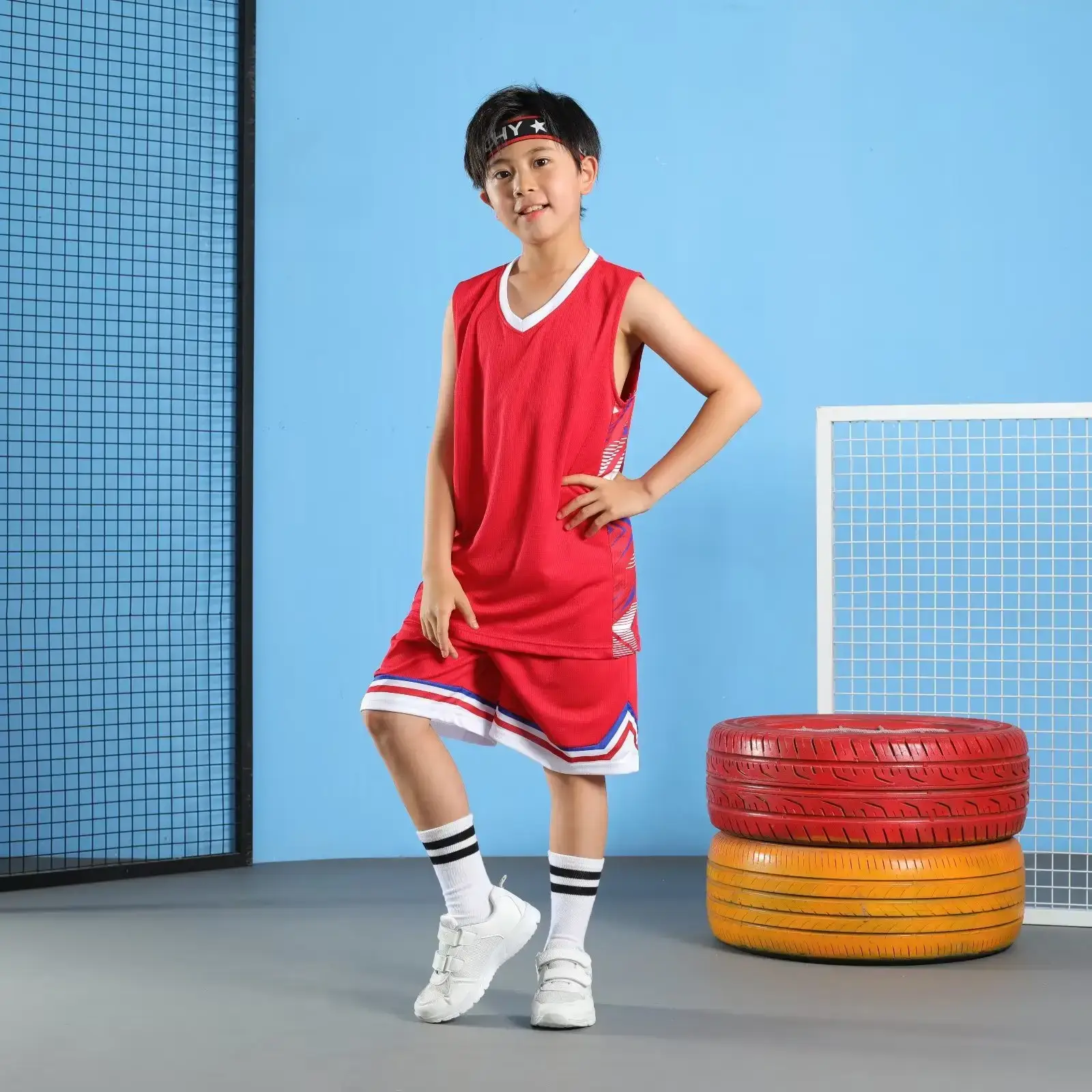 Men's Quick-Drying Sports Vest & Shorts Set Turquoise - Image 31