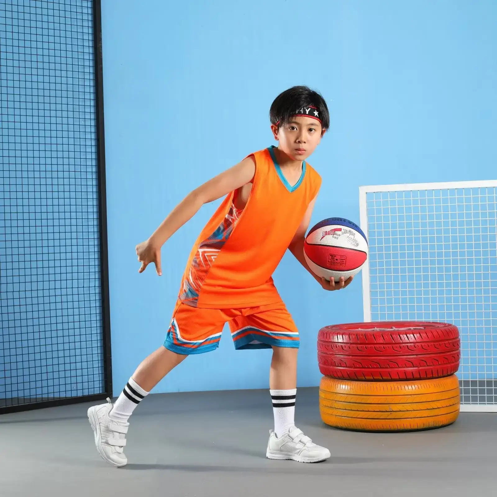 Men's Quick-Drying Sports Vest & Shorts Set Turquoise - Image 51