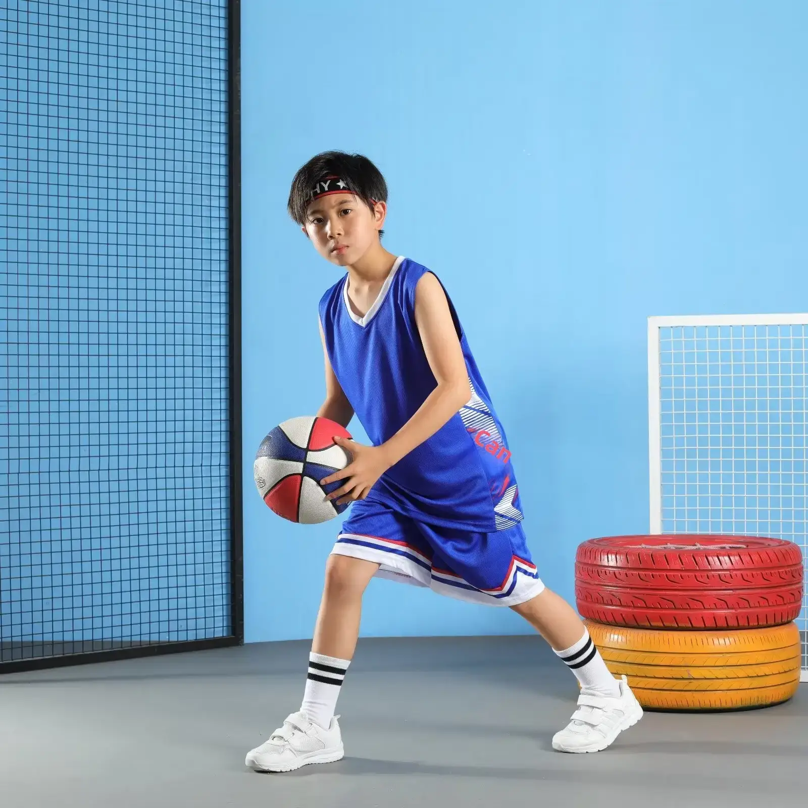 Men's Quick-Drying Sports Vest & Shorts Set Turquoise - Image 62
