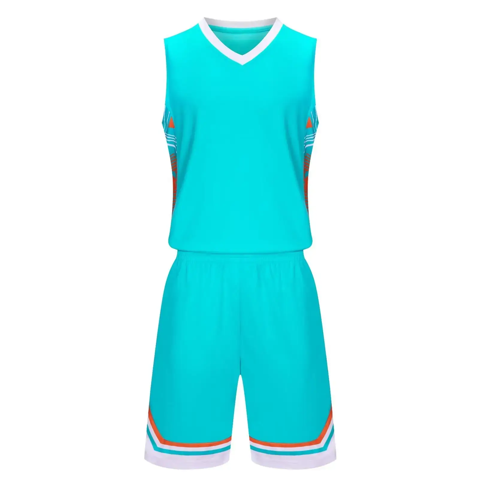 Men's Quick-Drying Sports Vest & Shorts Set Turquoise - Image 4