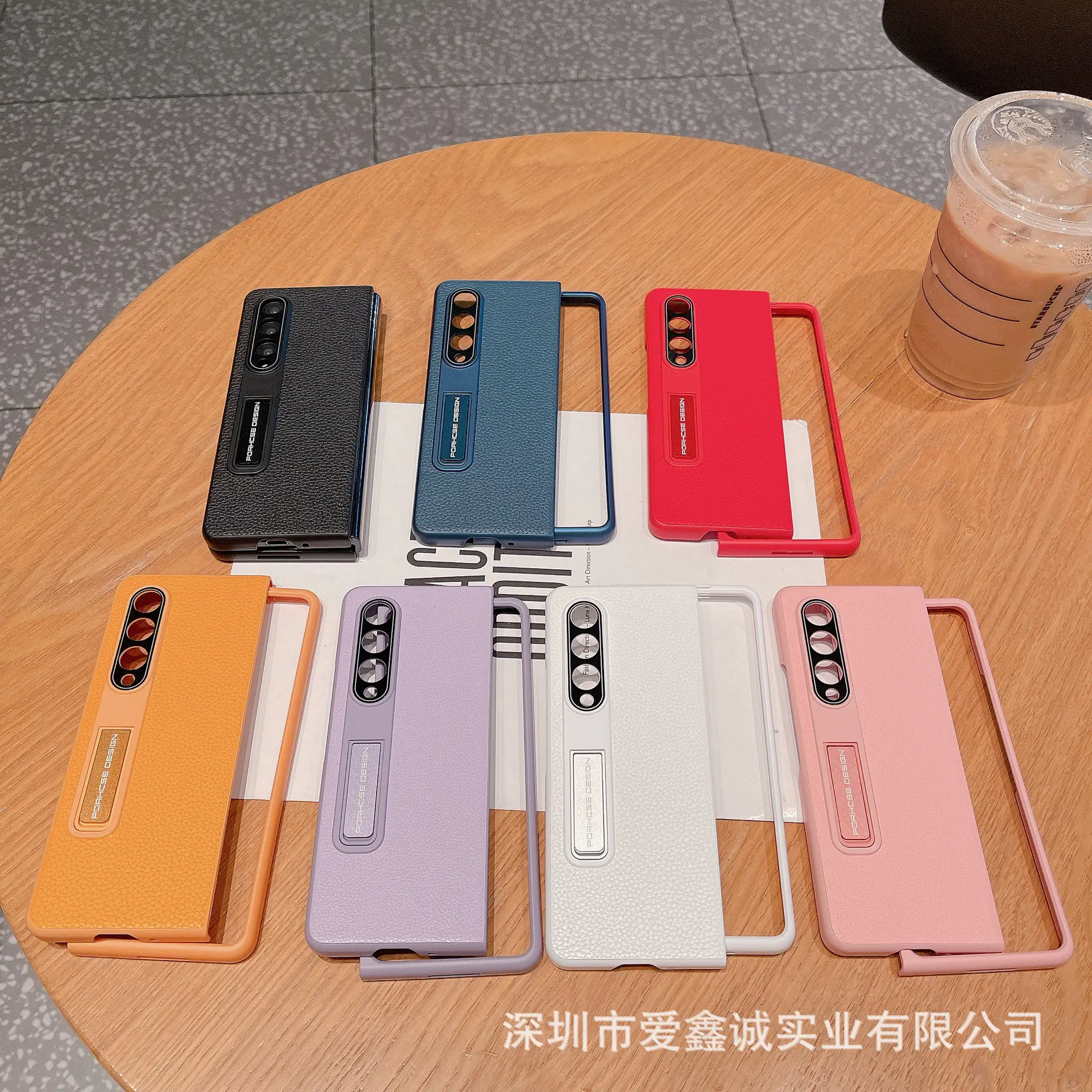 Huawei MateX6 Phone Case Red Leather Folding Screen — feature 5
