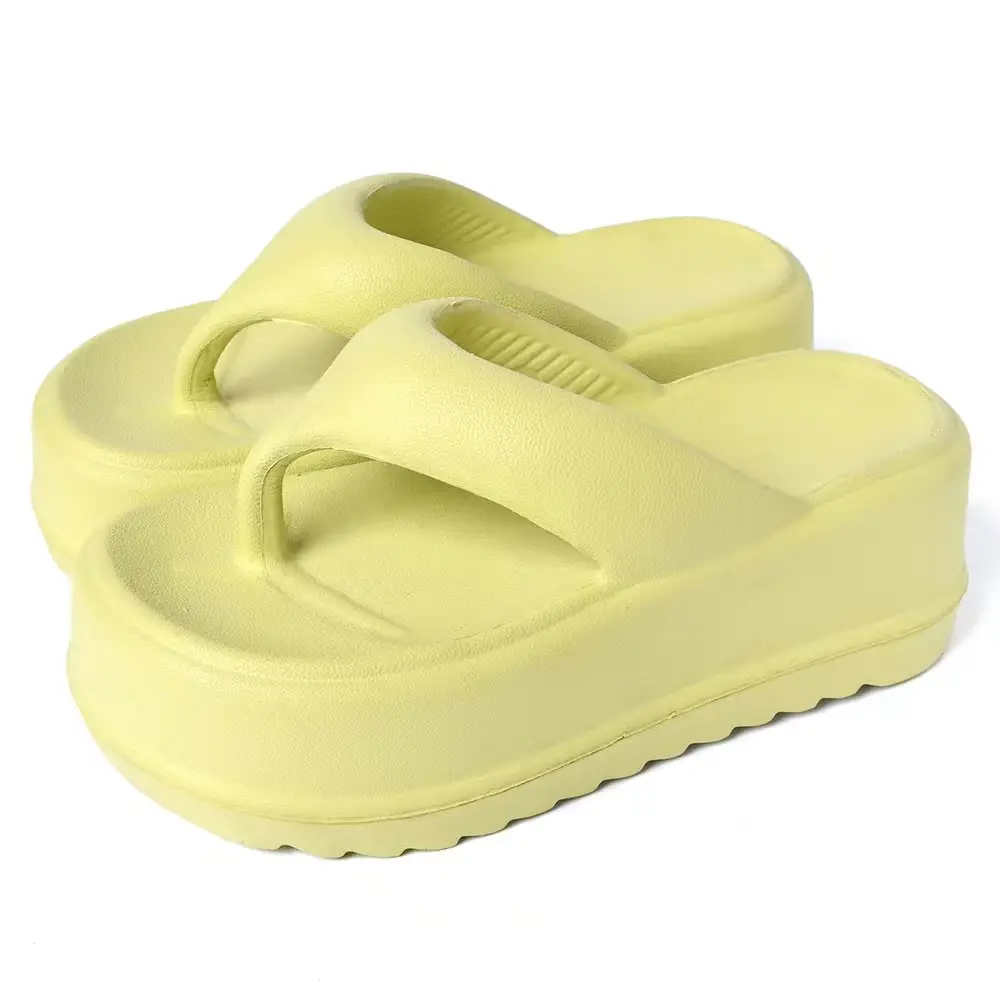 Women's Black Thick Slide Slippers Summer