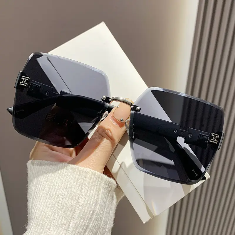 Women's Gradient Frameless Sunglasses UV400 Anti-UV - Image 6