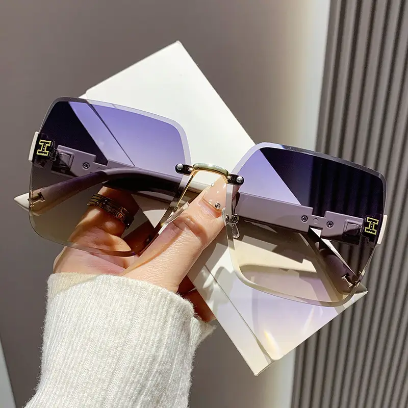 Women's Gradient Frameless Sunglasses UV400 Anti-UV - Image 7