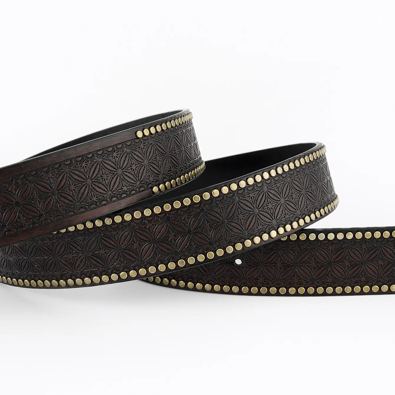 Western Denim Belt with Gold Plated Iconic Clasp - Image 4