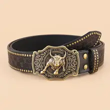 Western Denim Belt with Gold Plated Iconic Clasp β feature 11