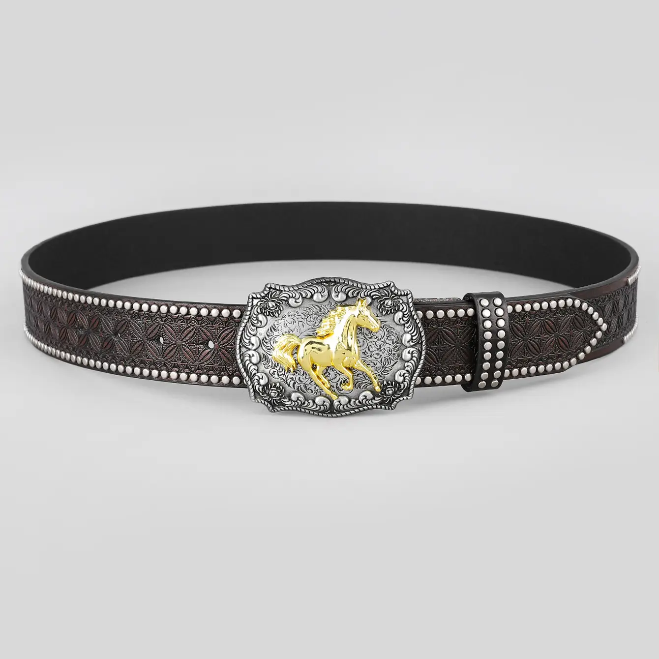 Western Denim Belt with Gold Plated Iconic Clasp β feature 16