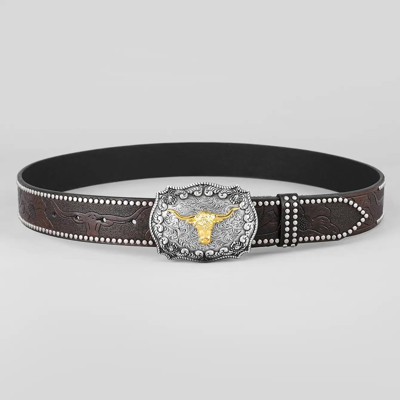Western Denim Belt with Gold Plated Iconic Clasp β feature 20
