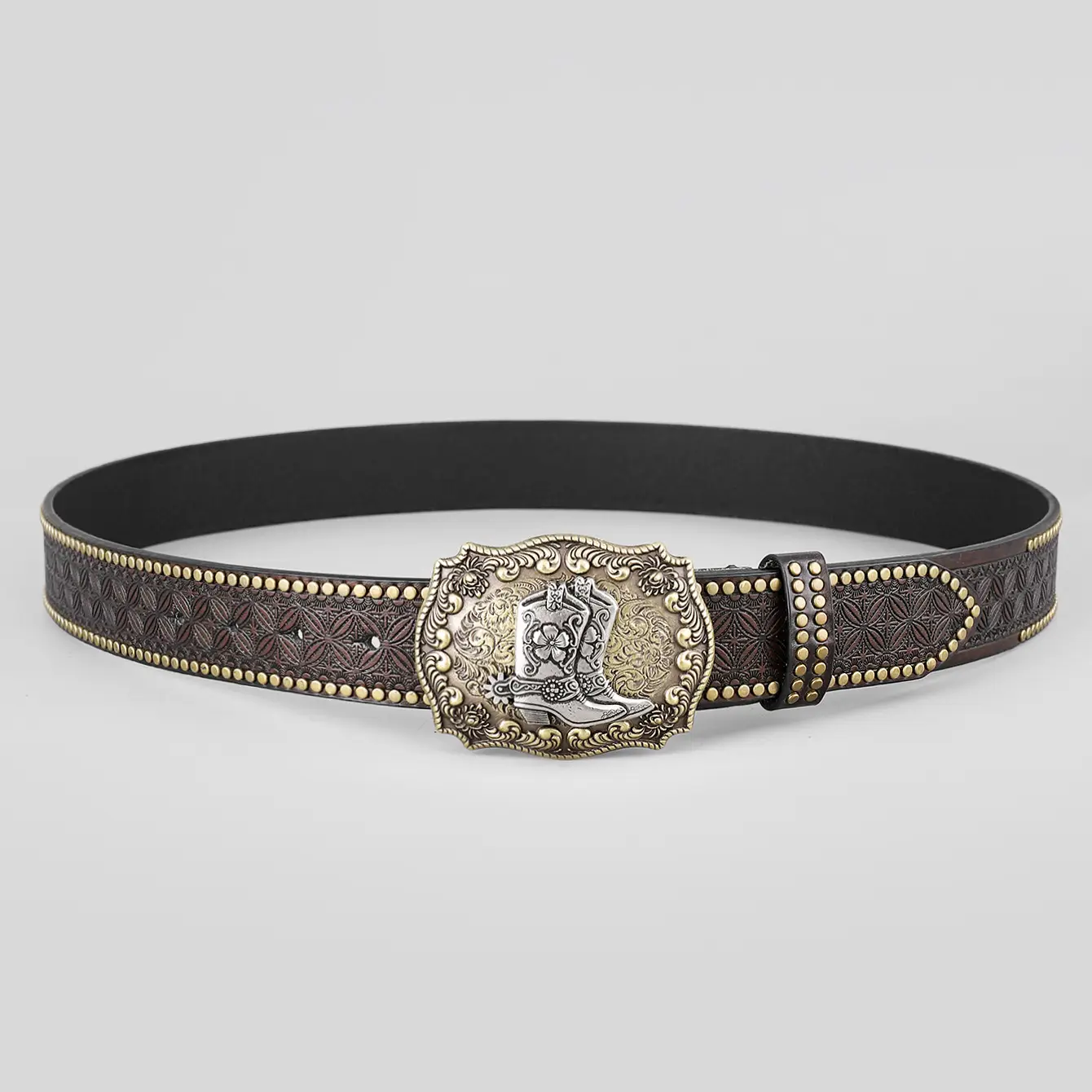 Western Denim Belt with Gold Plated Iconic Clasp β feature 23