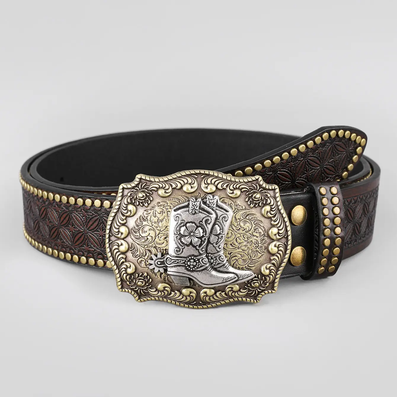 Western Denim Belt with Gold Plated Iconic Clasp β feature 24
