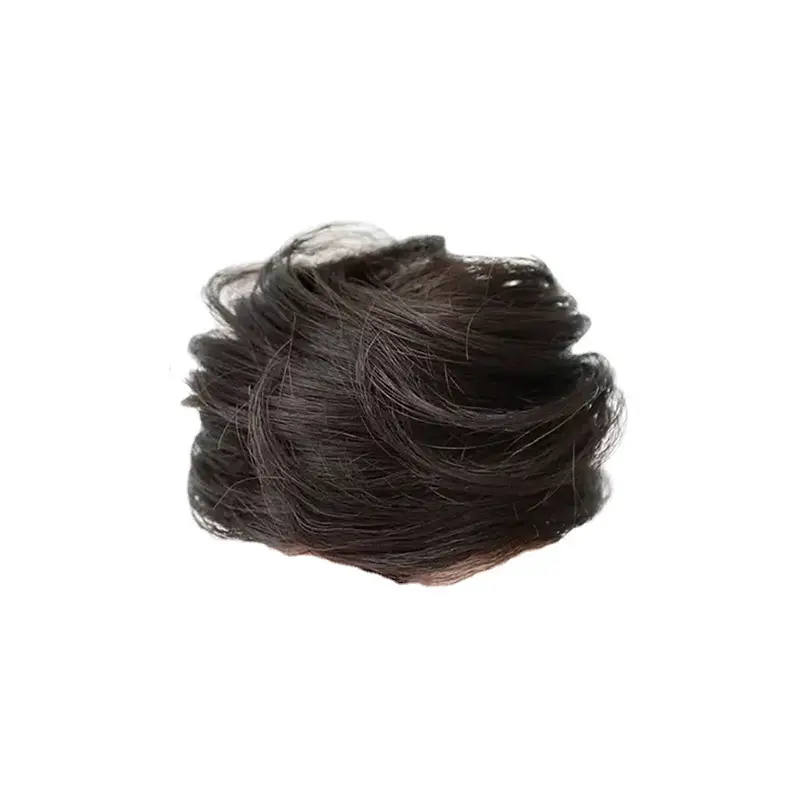 Female Hair Ring Ball Hair Wig Package Small Half Ball Simulation Hair Coil Hair Wig - Image 7