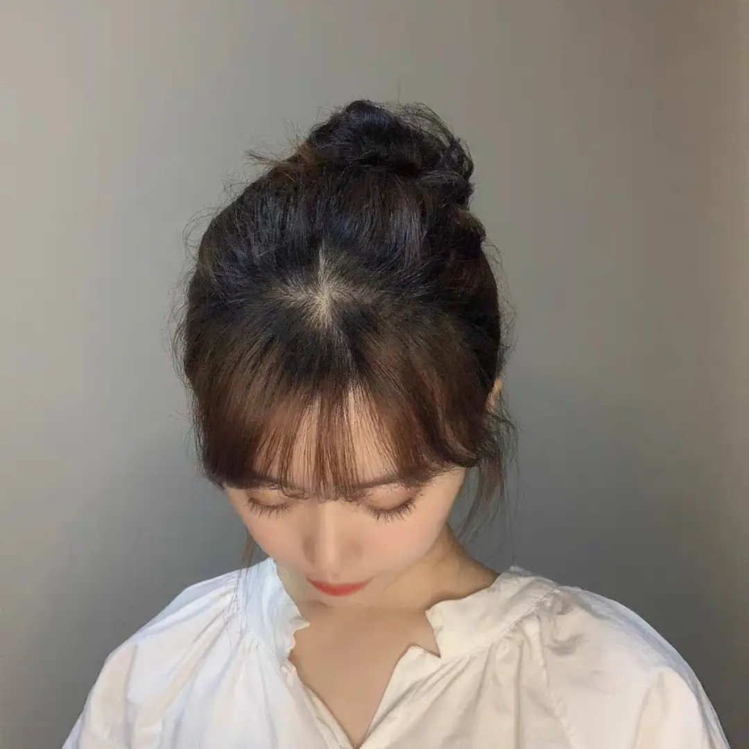 Female Hair Ring Ball Hair Wig Package Small Half Ball Simulation Hair Coil Hair Wig — feature 10