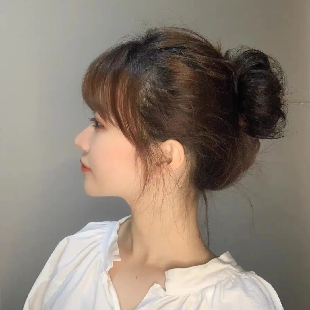 Female Hair Ring Ball Hair Wig Package Small Half Ball Simulation Hair Coil Hair Wig — feature 8