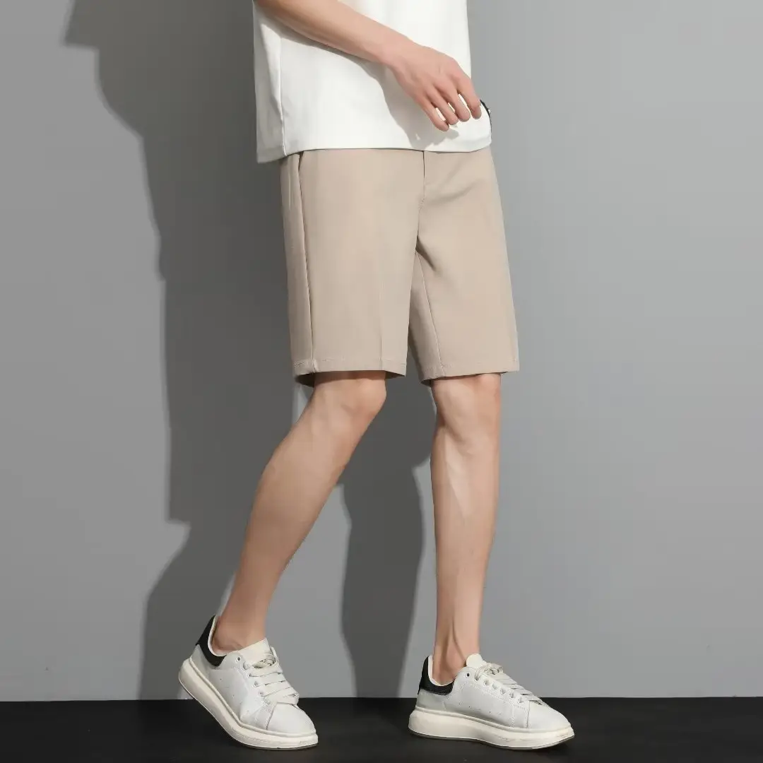 Men Black 5-Point Slim Fit Shorts Korean Style — feature 31