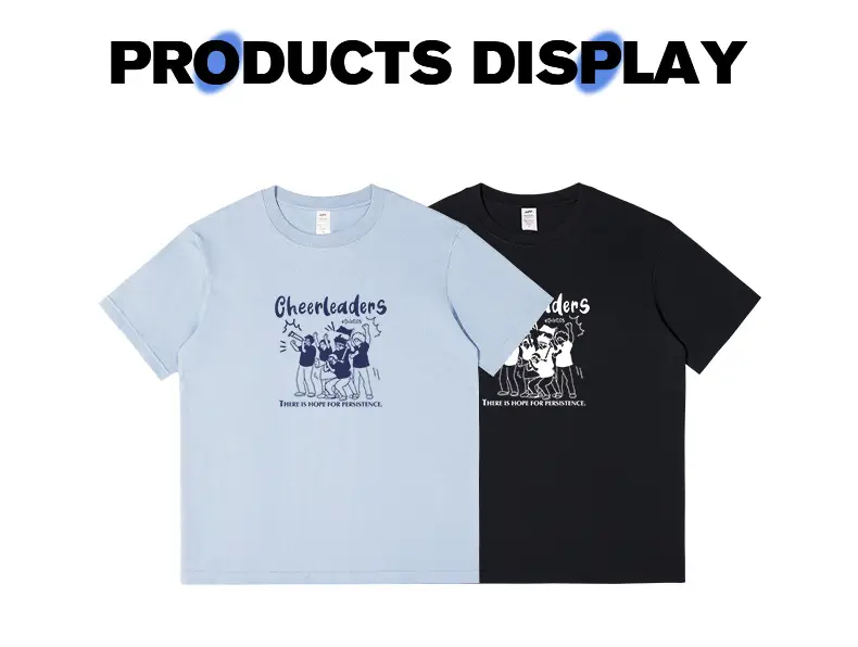 Men Printed Cheerleaders T-Shirt White Navy Long Sleeve — feature 7