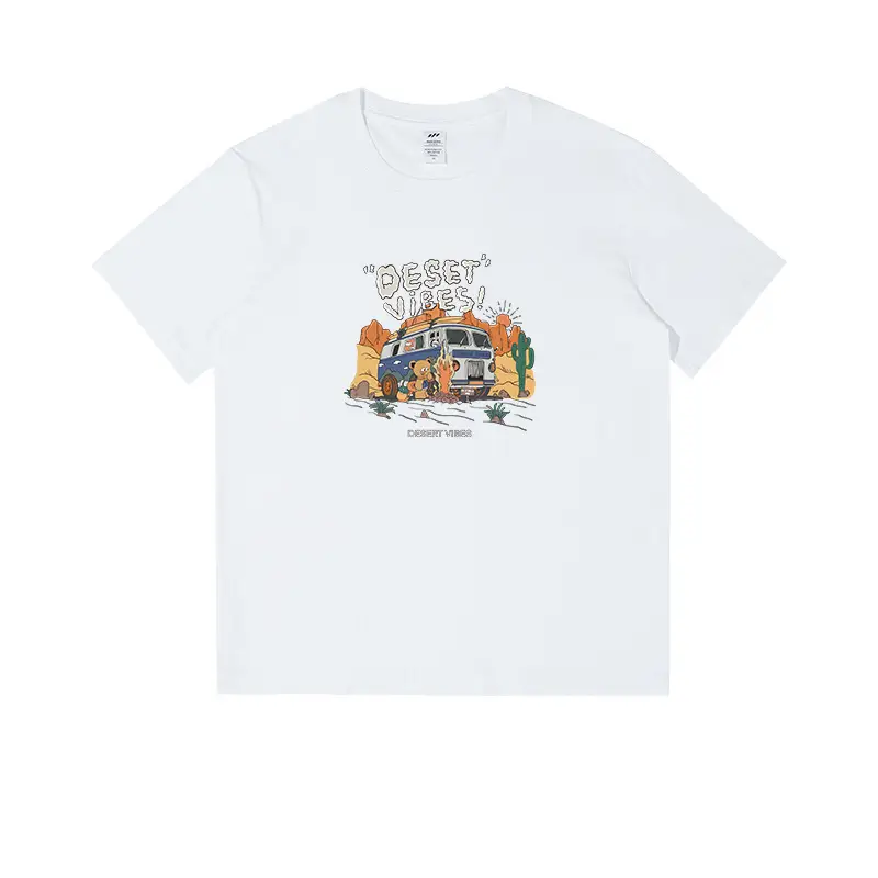 Men Cotton Cartoon T-Shirt White 2023 - Image 14