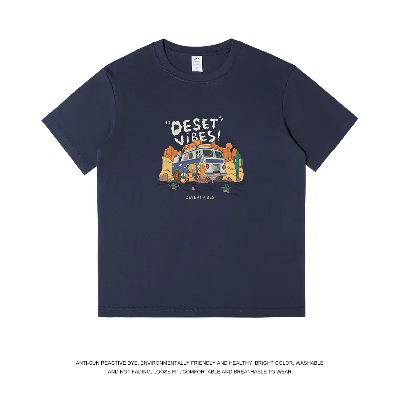 Men Cotton Cartoon T-Shirt White 2023 - Image 7
