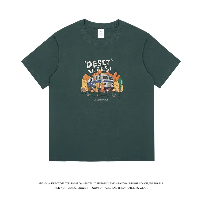 Men Cotton Cartoon T-Shirt White 2023 - Image 9