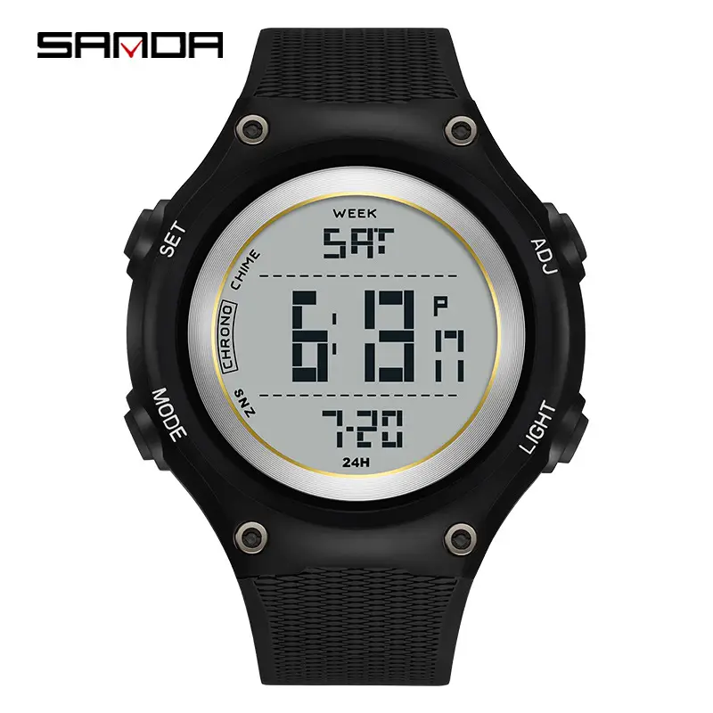 Sanda Digital Analog Watch Black 7:26 - Image 2