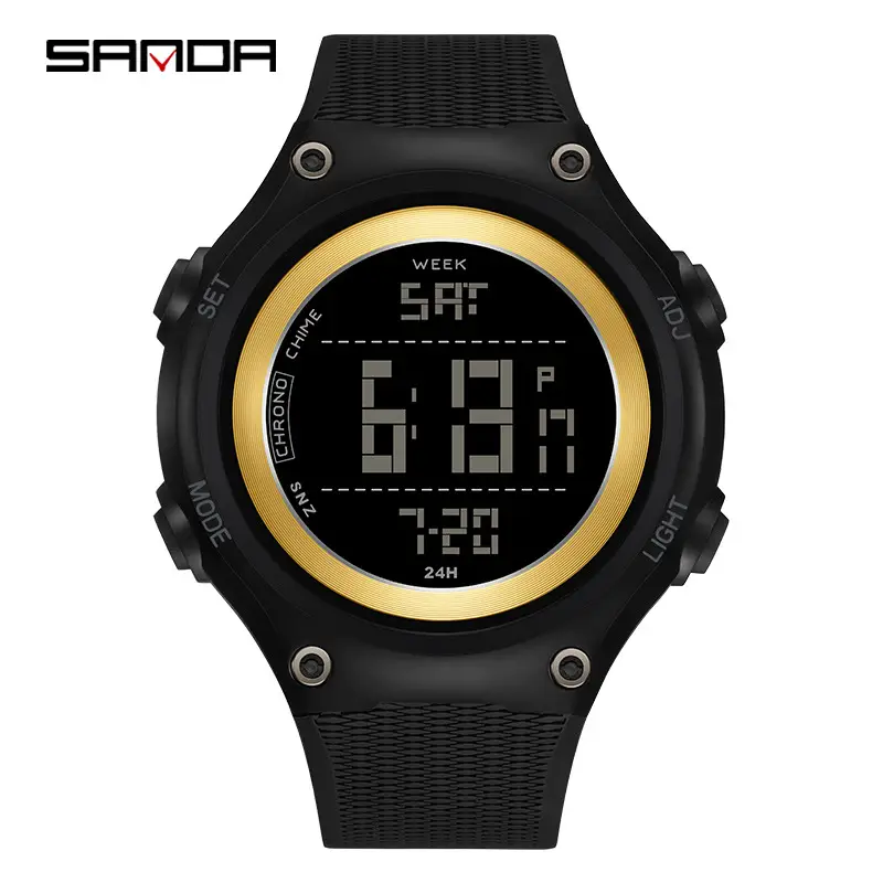 Sanda Digital Analog Watch Black 7:26 - Image 3