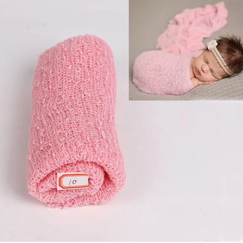 Newborn Baby Photo Wrapping Towel Green Stretch - Image 12