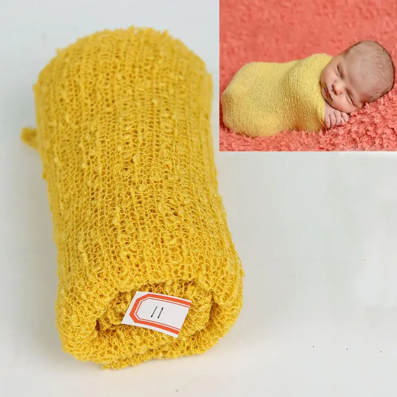 Newborn Baby Photo Wrapping Towel Green Stretch - Image 6