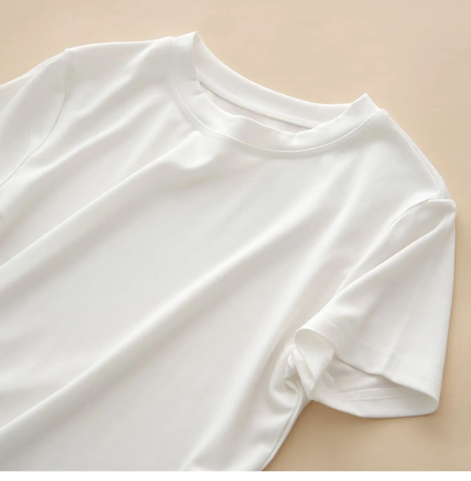 Women Grey Round Neck T-Shirt Short Sleeve — feature 23