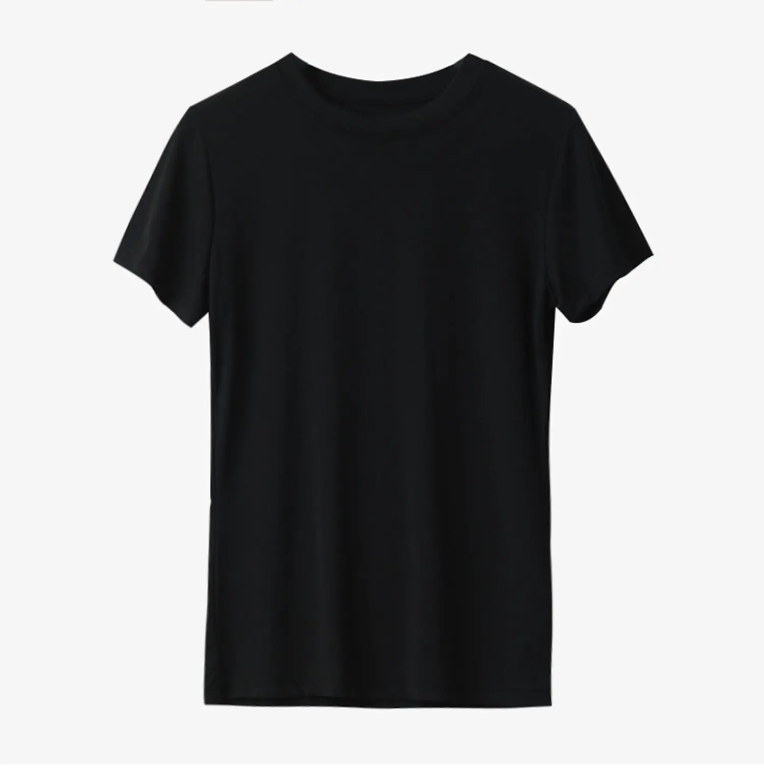 Women Grey Round Neck T-Shirt Short Sleeve — feature 31
