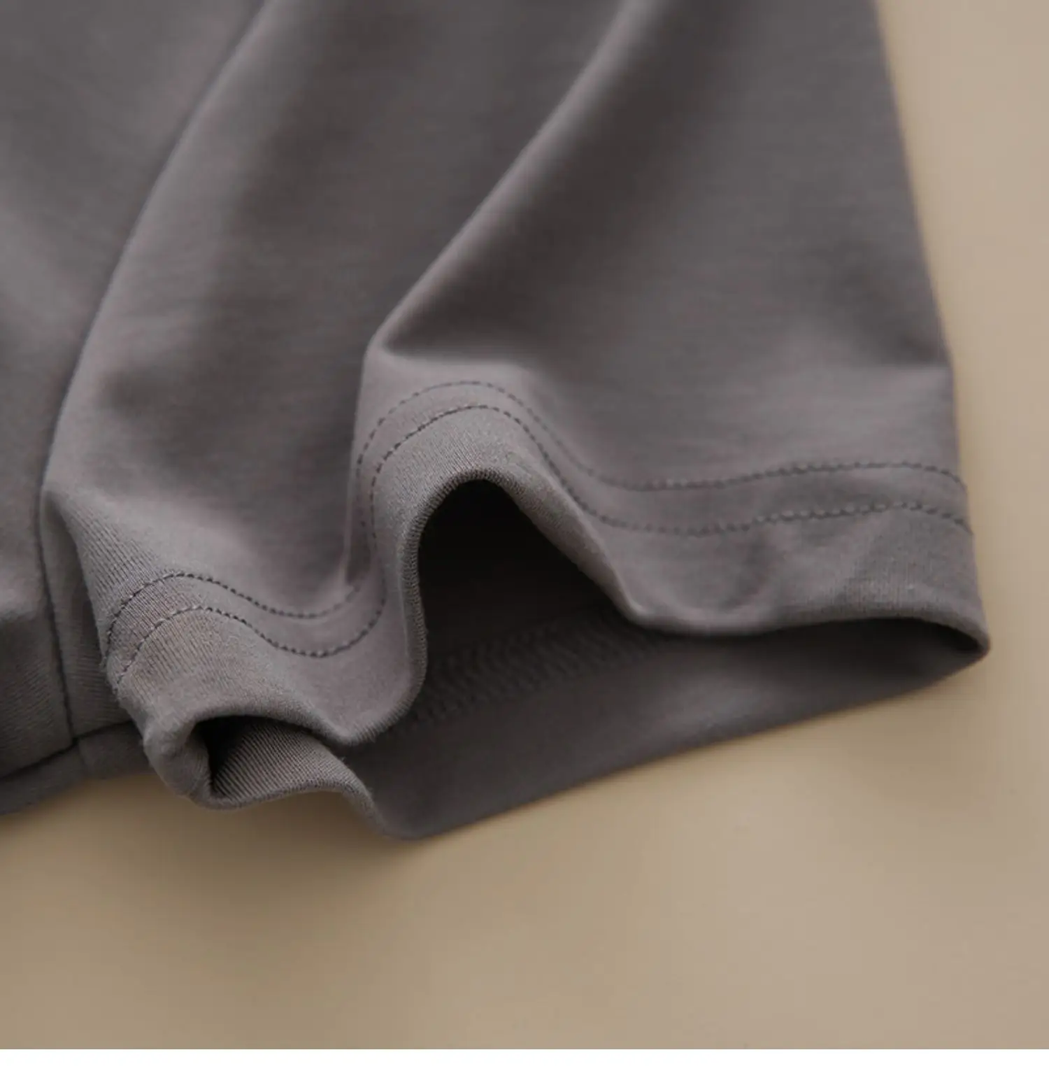 Women Grey Round Neck T-Shirt Short Sleeve — feature 38