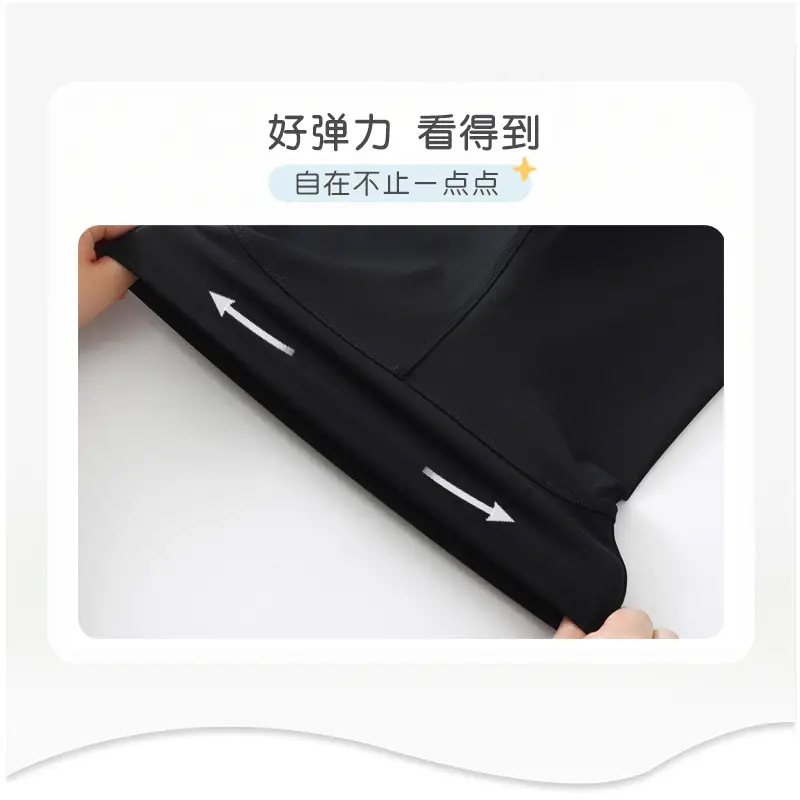 Girls Shark Pants Black Elastic Summer Leggings