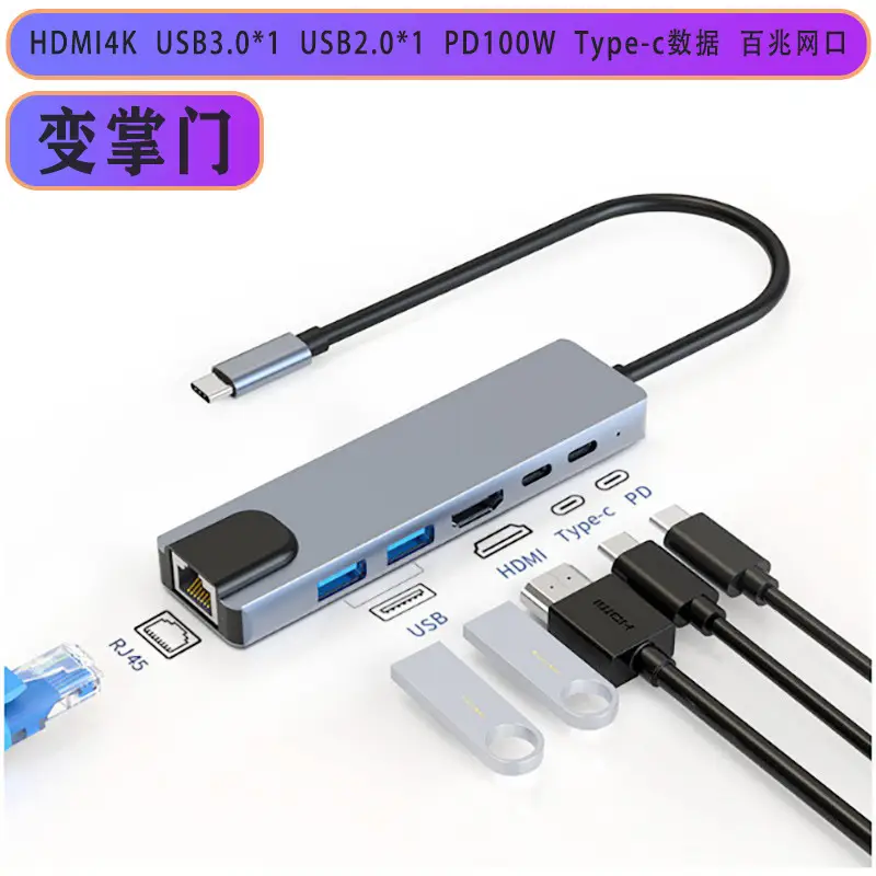 10-in-1 Type-C Docking Station with USB3.0 & SD Card - Image 3