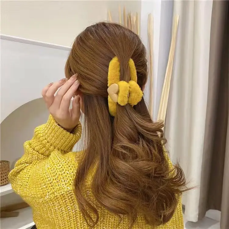South Korea Love Plush Hairpin Clip for Girls — feature 13