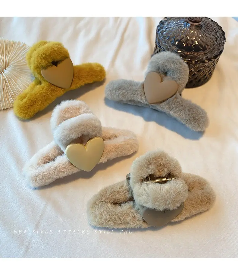South Korea Love Plush Hairpin Clip for Girls — feature 21