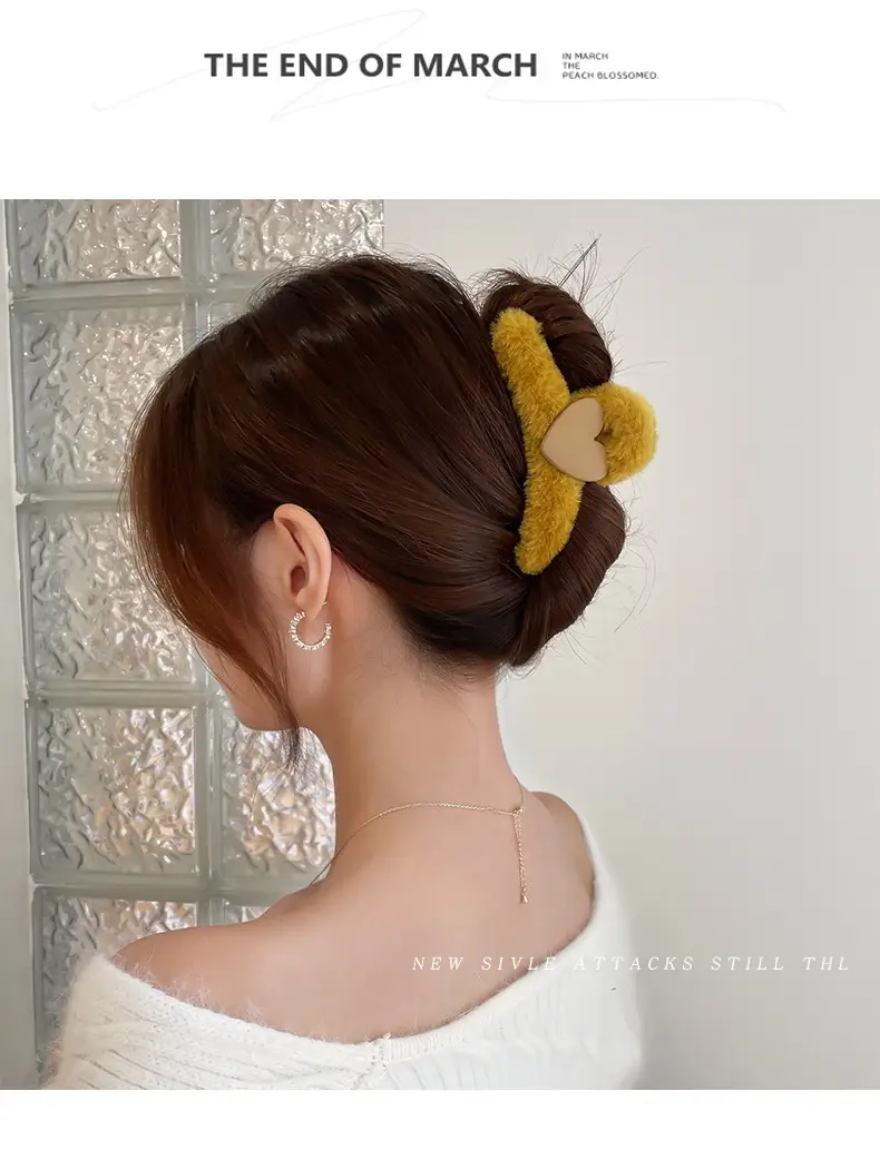 South Korea Love Plush Hairpin Clip for Girls — feature 22