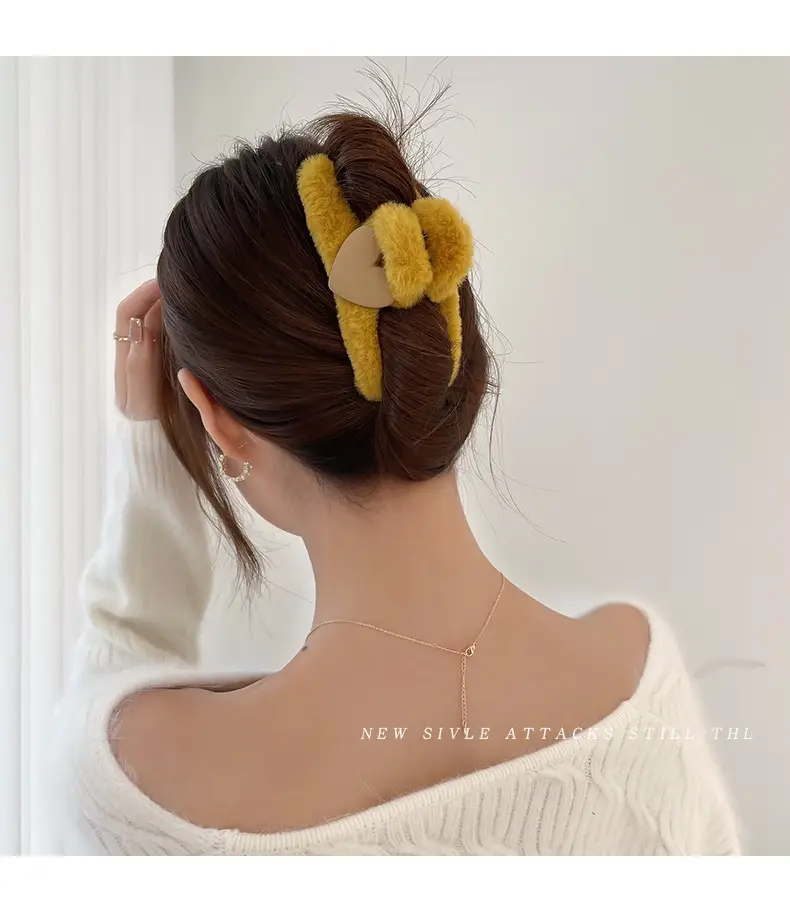 South Korea Love Plush Hairpin Clip for Girls — feature 23