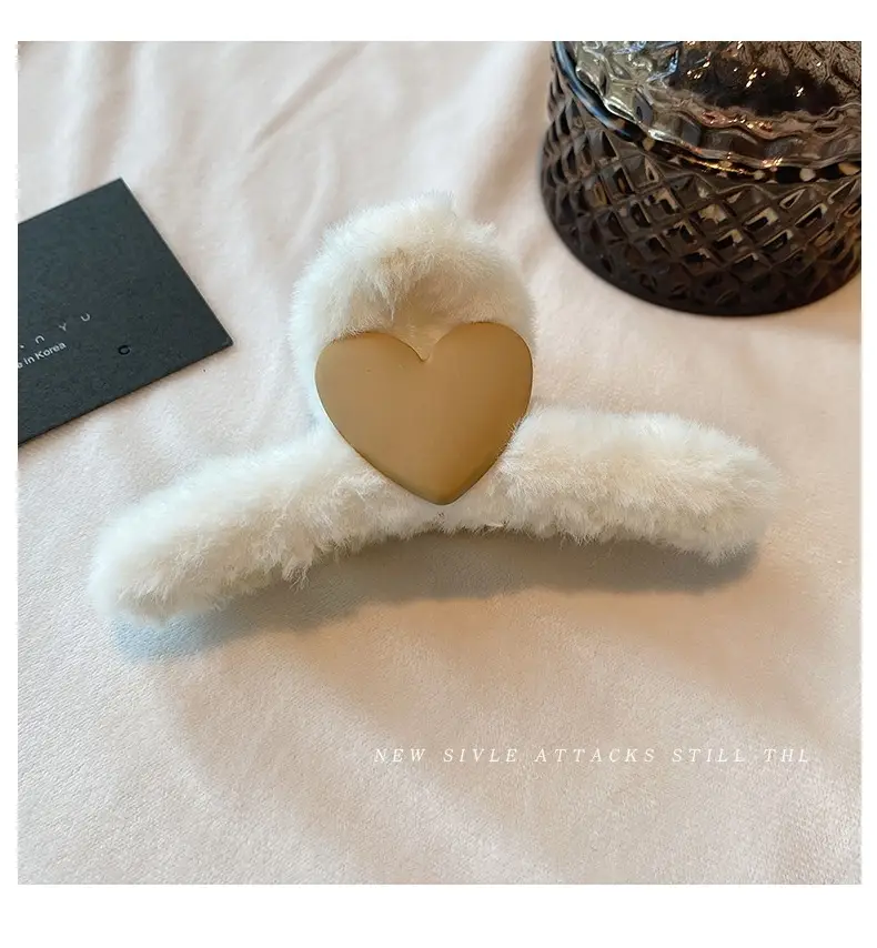 South Korea Love Plush Hairpin Clip for Girls — feature 26