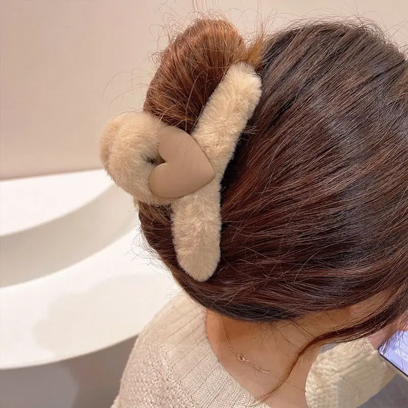 South Korea Love Plush Hairpin Clip for Girls — feature 8