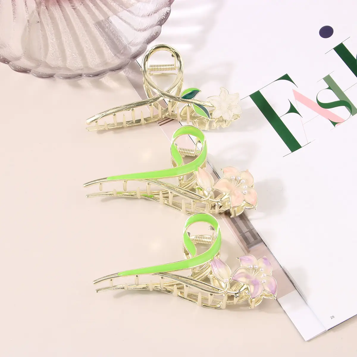 Korean Tulip Hair Clips Set for Women — feature 10