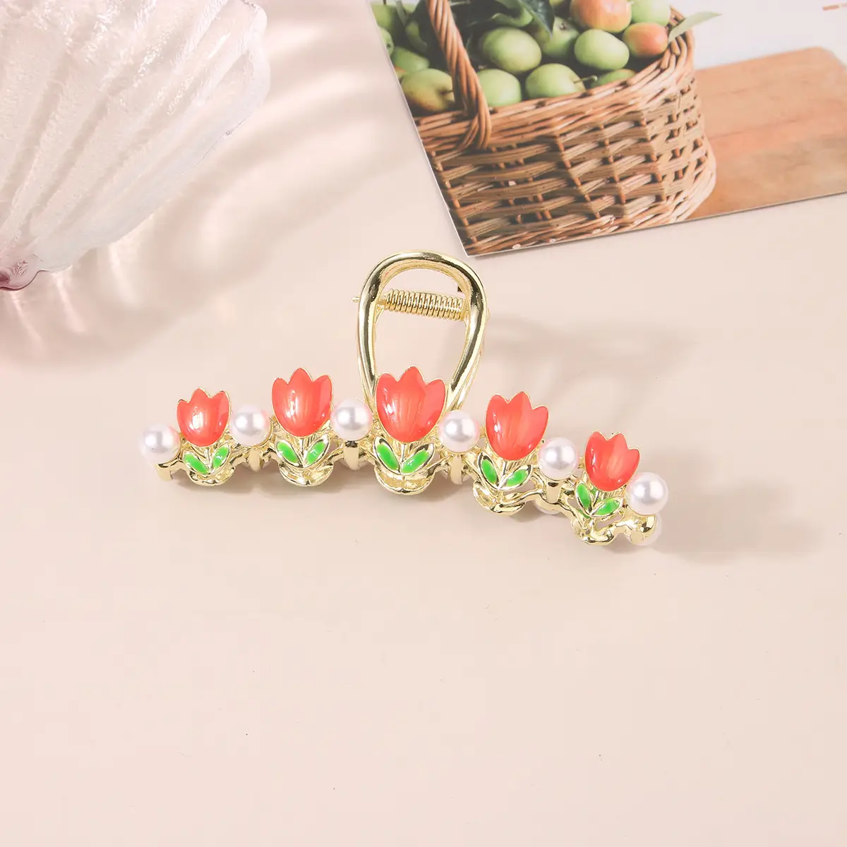 Korean Tulip Hair Clips Set for Women - Image 21