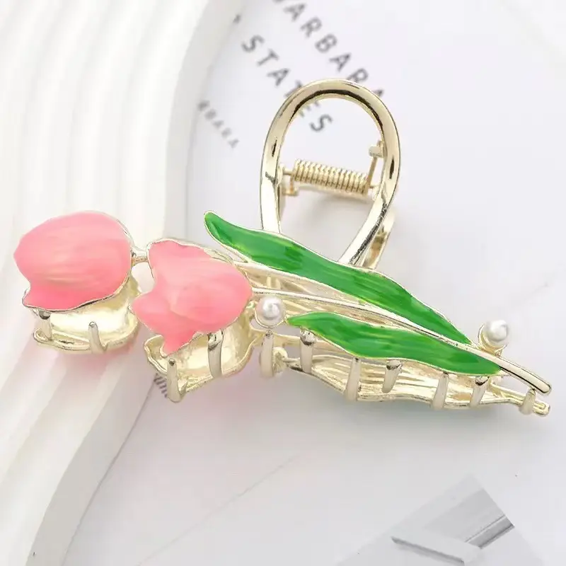 Korean Tulip Hair Clips Set for Women - Image 23