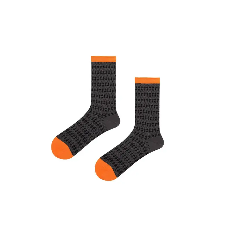 Summer Mesh Cut Out Ultra-Thin Socks for Women Colorful-Blocked Glass Silk European Fashion Popular Ins Men's Mid-Calf Socks