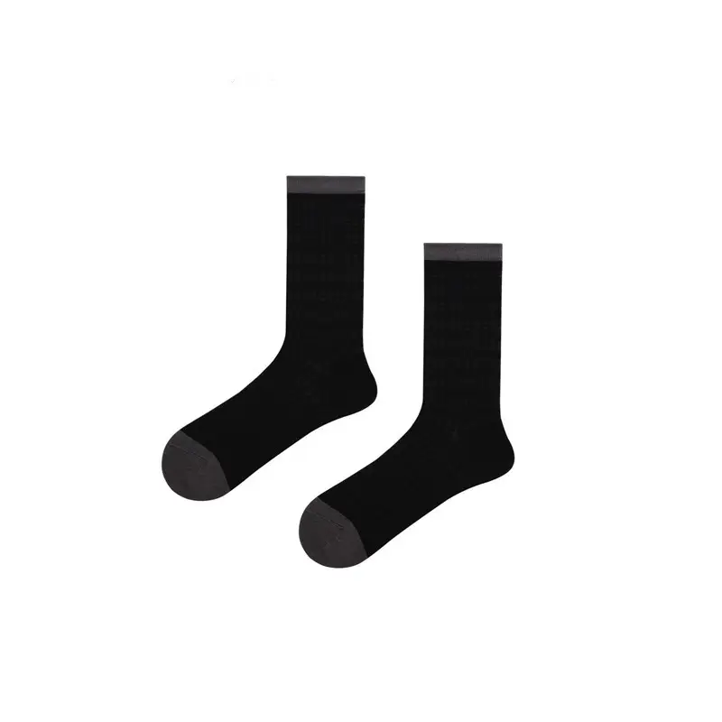 Summer Mesh Cut Out Ultra-Thin Socks for Women Colorful-Blocked Glass Silk European Fashion Popular Ins Men's Mid-Calf Socks